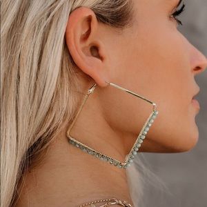 VICI square hoops- seafoam